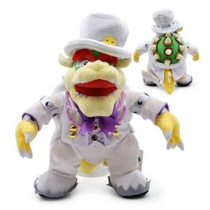 Mario Odyssey King Bowser Wedding Plush Koopa Plush Stuffed Animal 14''
